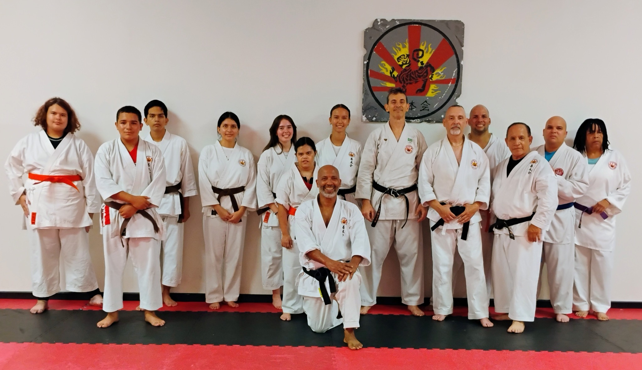 Adult karate class